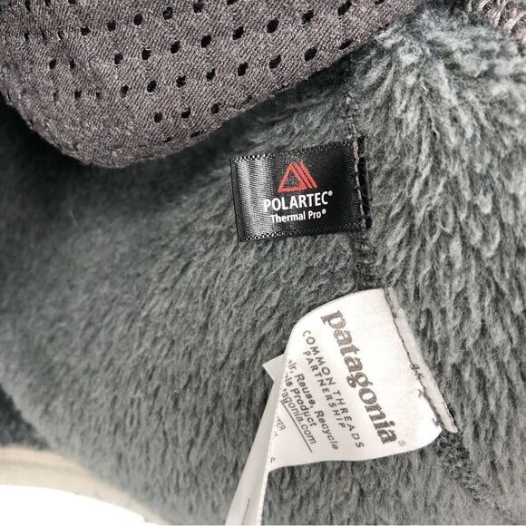 Patagonia Snap T Pullover Womens Small Gray Thermal Pro Fleece - Picture 8 of 11